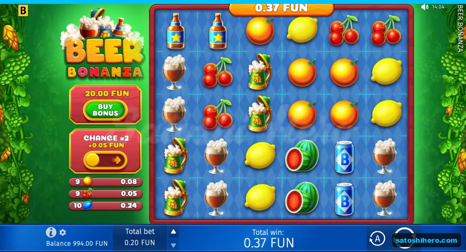 Win screen showing three paid groups and $0.37 total