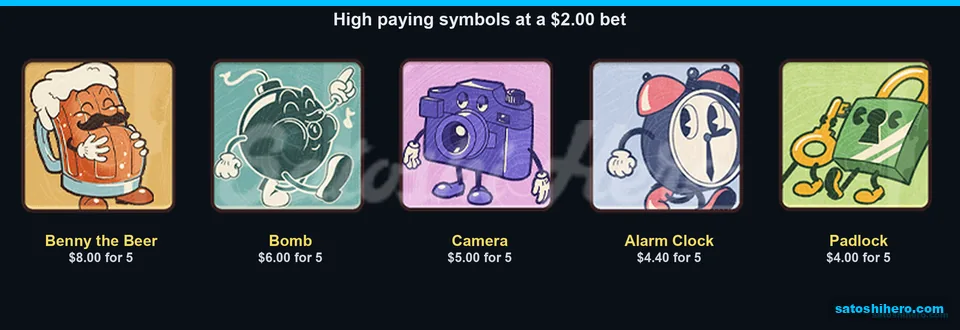 Benny symbol leads the high pays