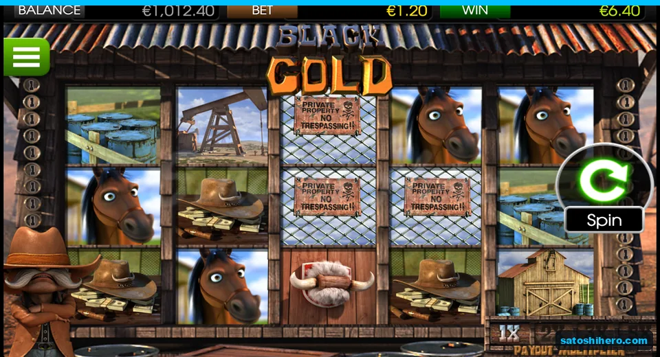 $6.40 win shown on settled base spin