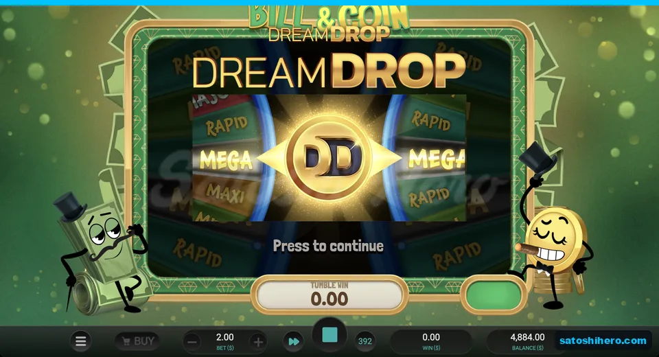 DD badge in front of jackpot wheels