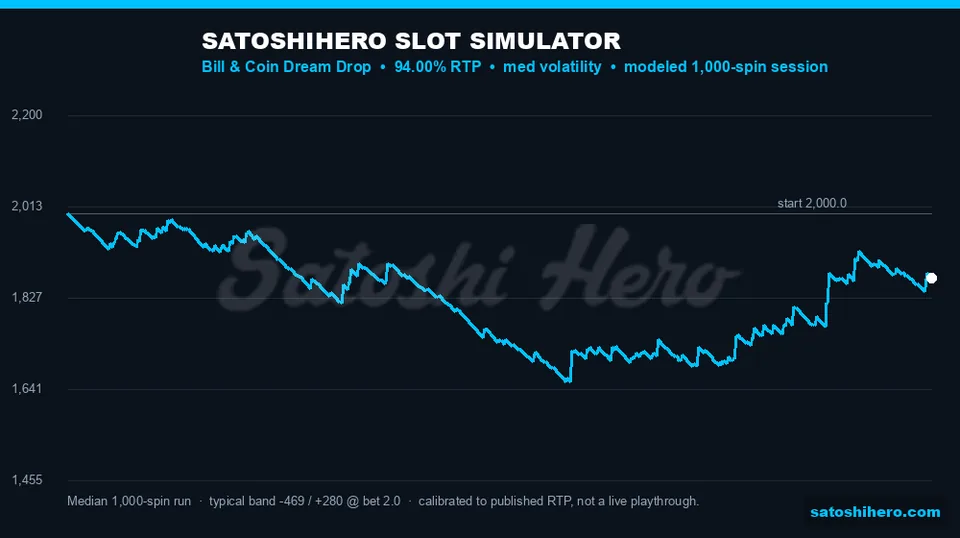 Blue balance line across simulated spins