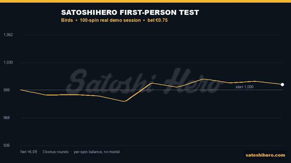 $1,006.09 finish after the hundred-spin session