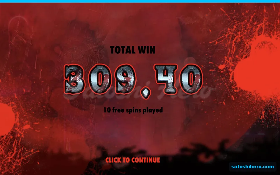 Total win card shows $309.40