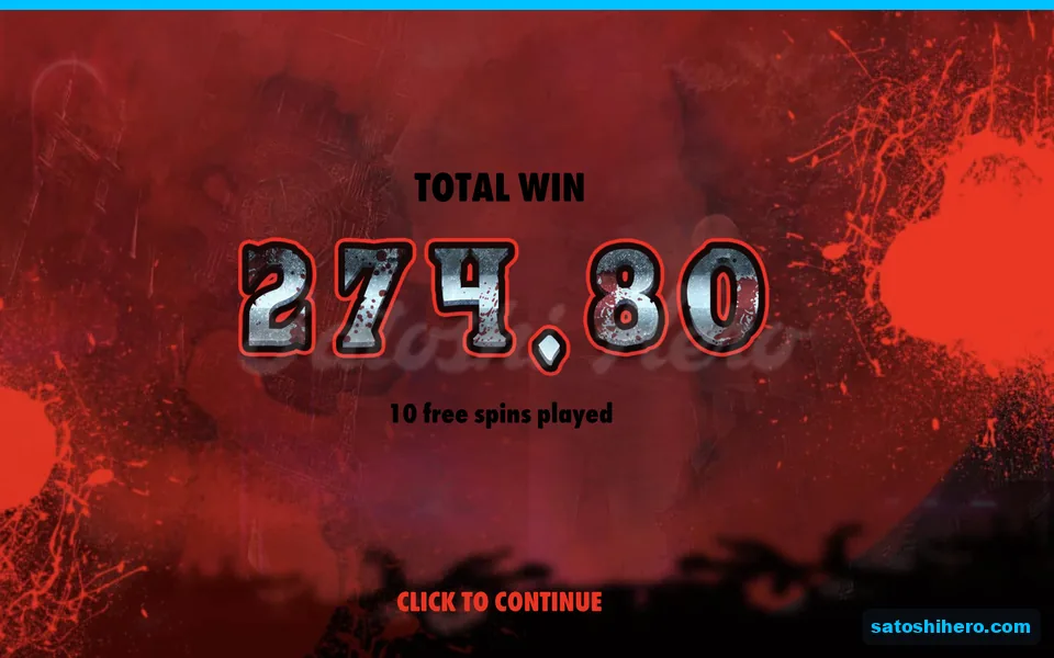 Total win card shows $274.80