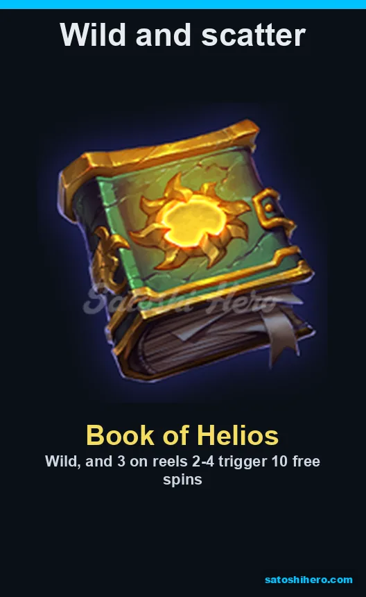 Single sun book symbol on the feature panel