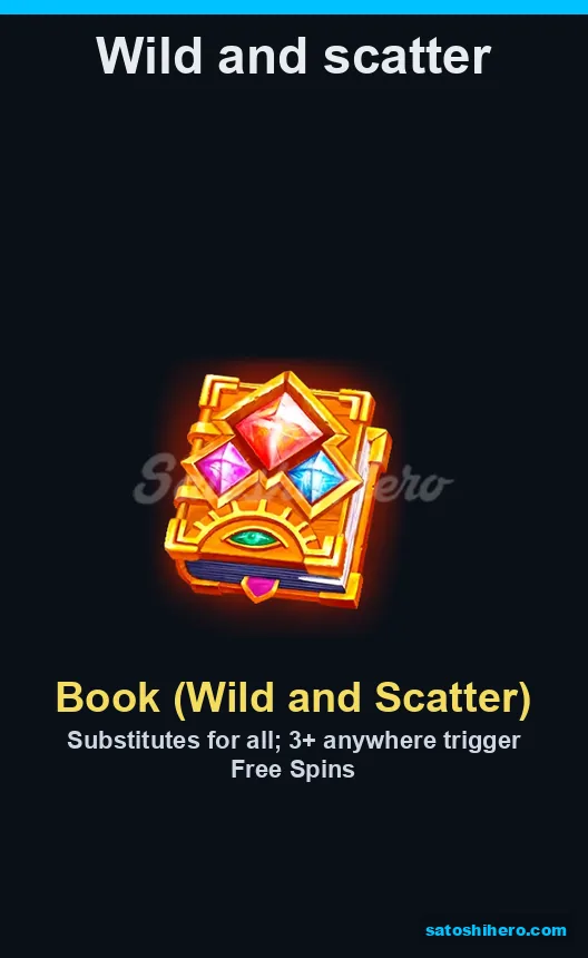 Info screen showing the book wild scatter