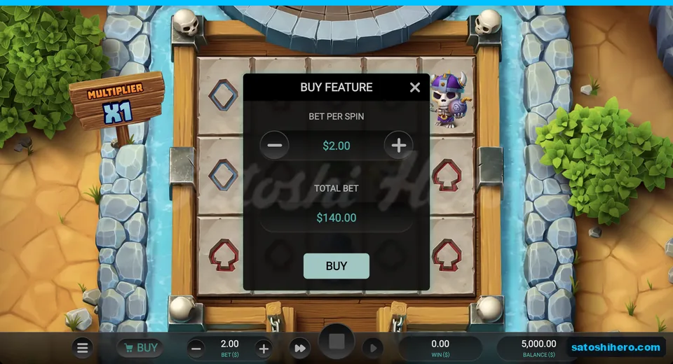 Buy panel showing $140.00 total cost
