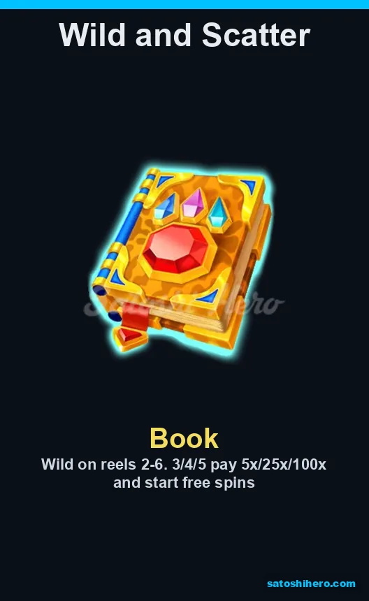 Info screen showing the Book symbol rules