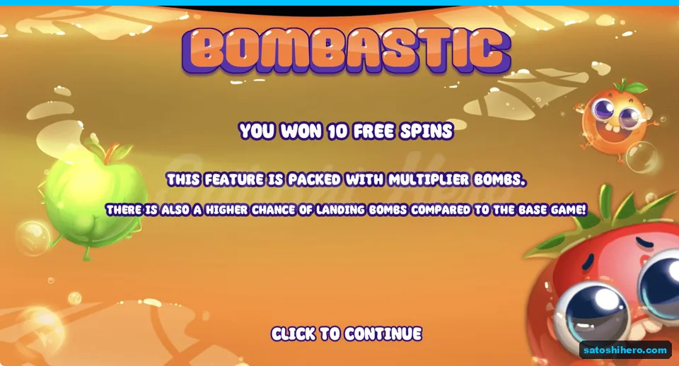 Award card shows ten free spins