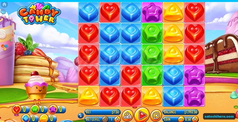 Board settled with coloured blocks and five counters