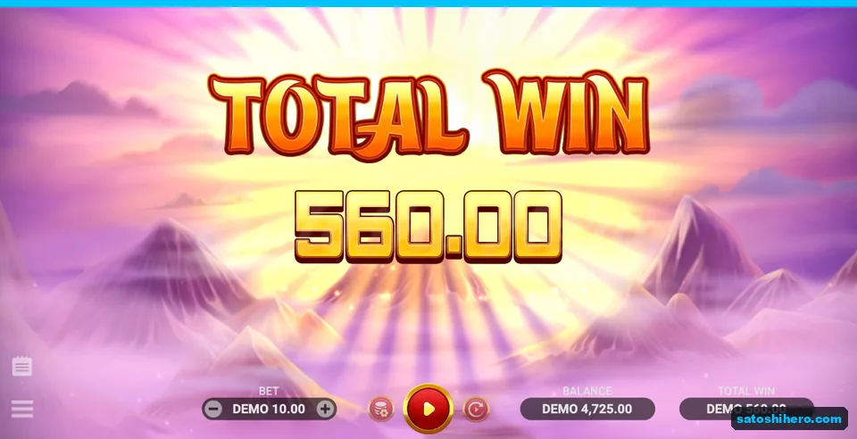 $560.00 total win displayed on the closing card