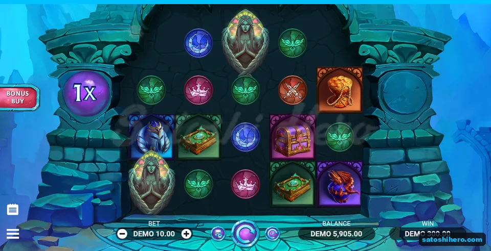 300.00 DEMO win bar after settled drops