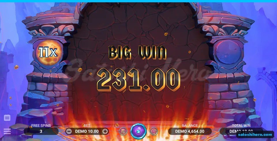 231.00 DEMO Big Win with 11x multiplier