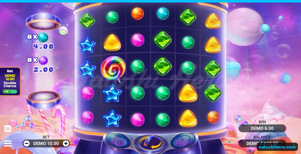 6.00 DEMO win with blue and violet orbs