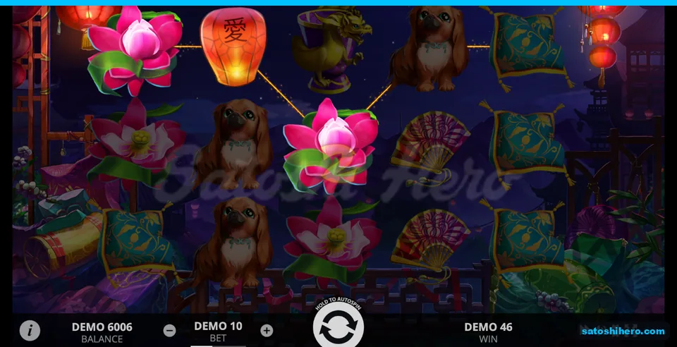 46 play-money win shown across highlighted symbol lines