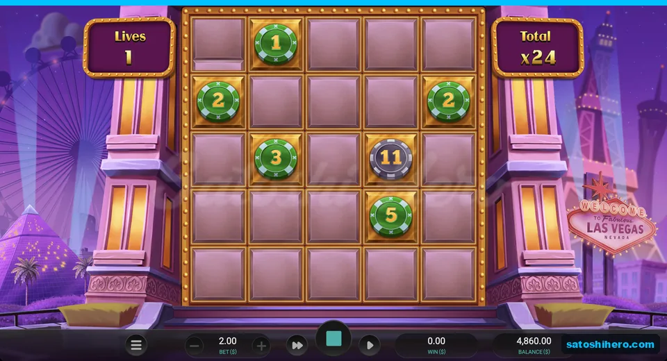 Collector and green chips show 24x total
