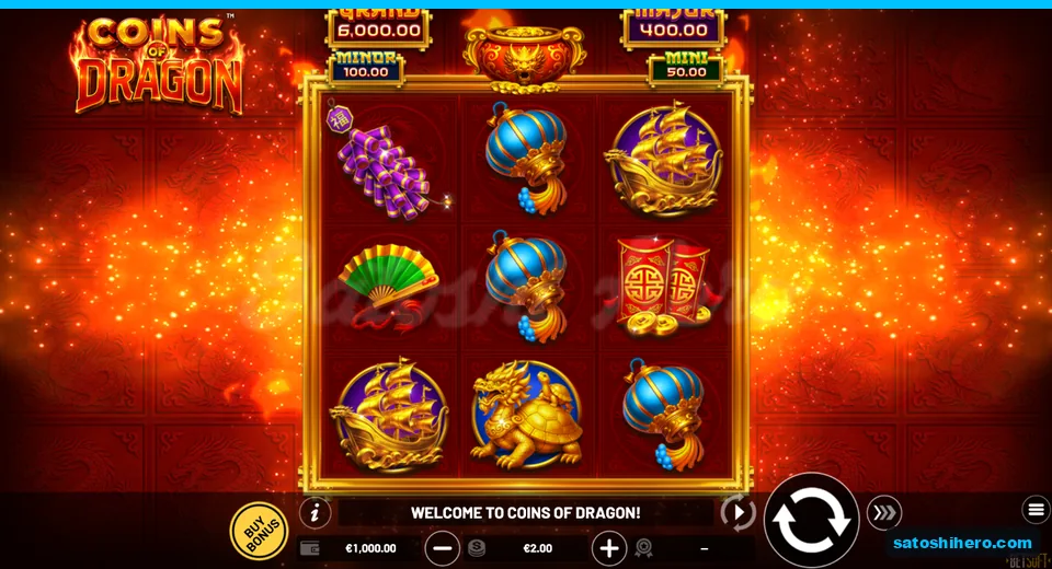 Nine-symbol board resting under jackpot panel