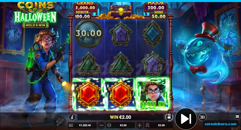 $2.00 line win with red gems and Wild
