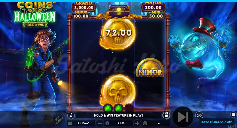 $72.00 prize, MINOR prize, and skull collector