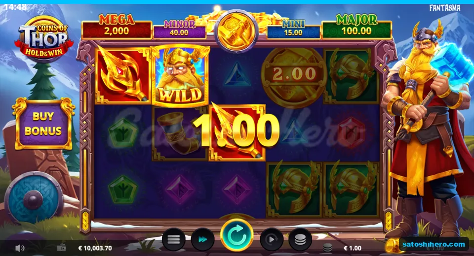 $1.00 win highlights Thor wild and spears