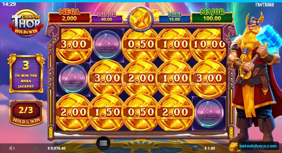 Twelve coins locked with two respins left
