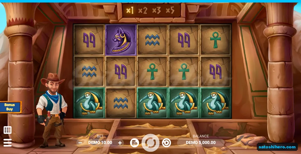 Five reels settled beside the treasure hunter