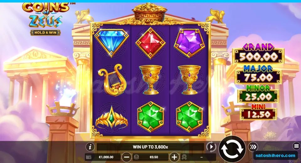 Fresh balance with gems and jackpot panel