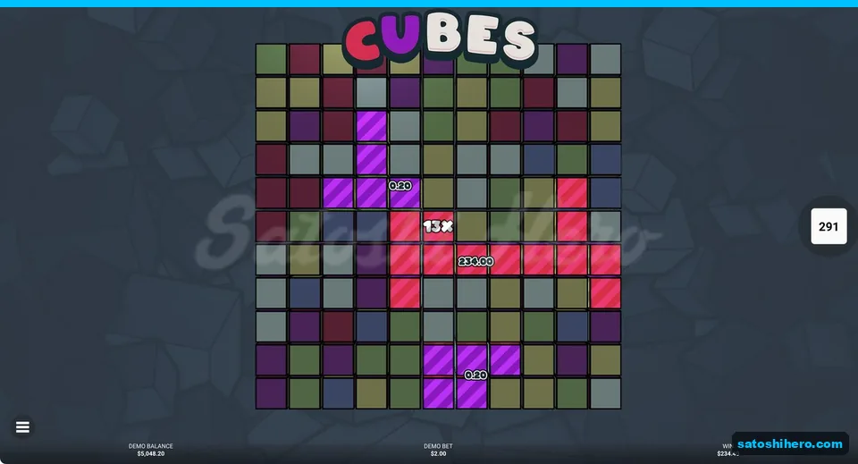 Red cube cluster pays $234 at 13x