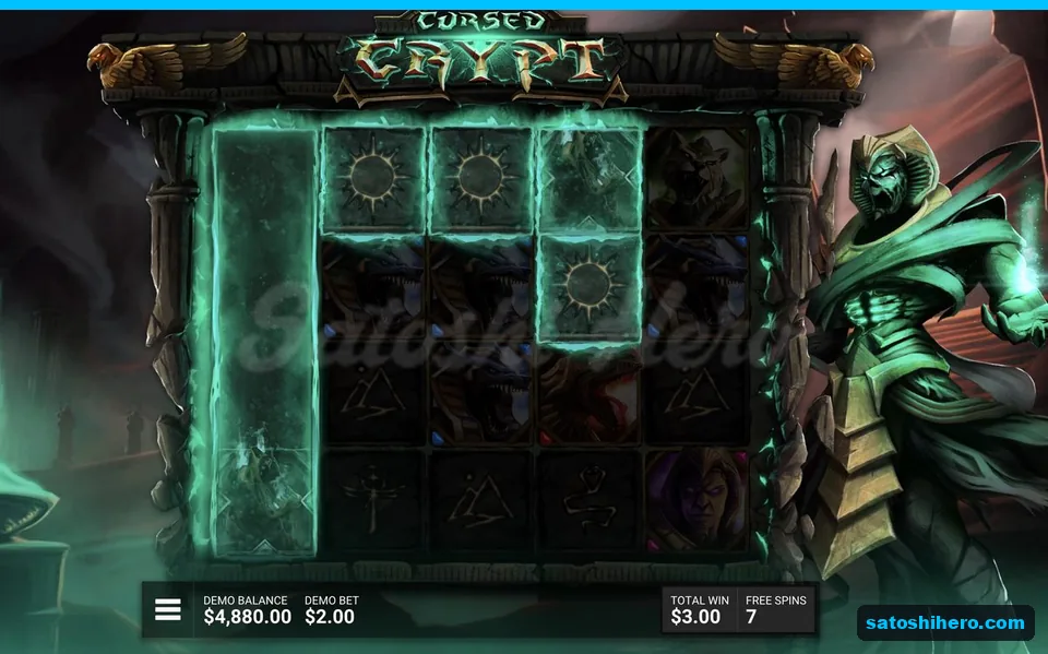 Curse spread across reels with $3.00 won