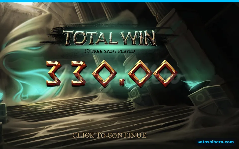 Total Win card shows 330.00 payout