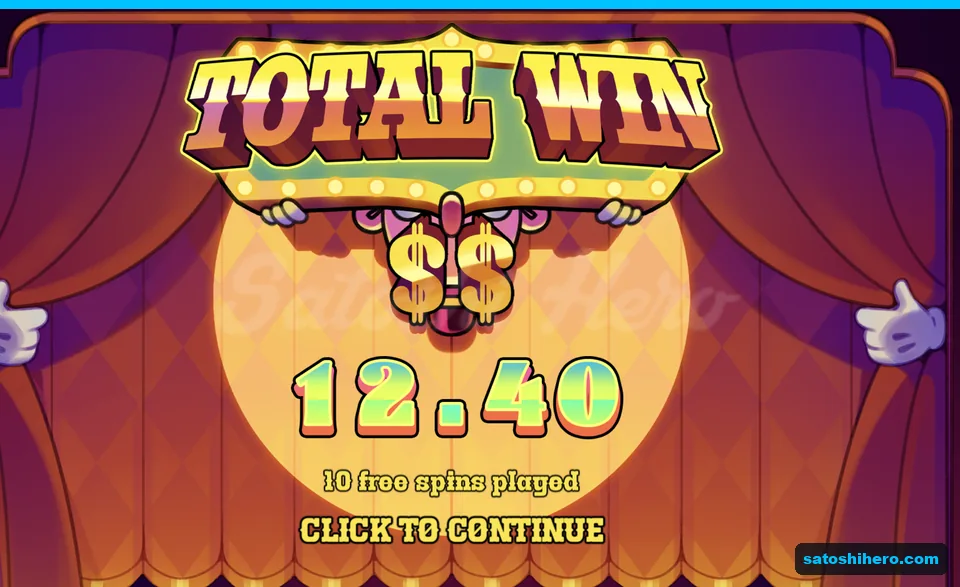 Total win card shows twelve forty