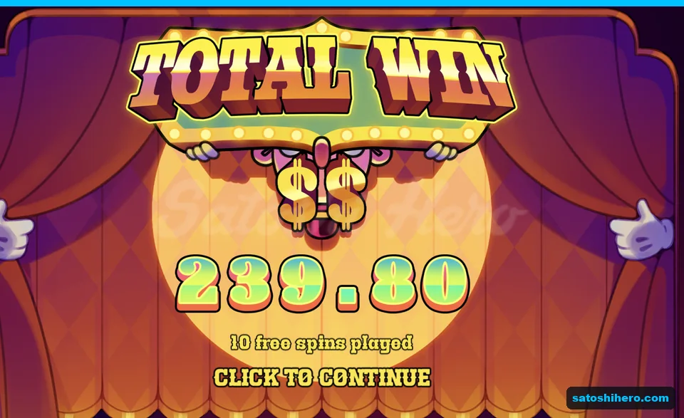 Total win card shows two thirty-nine eighty