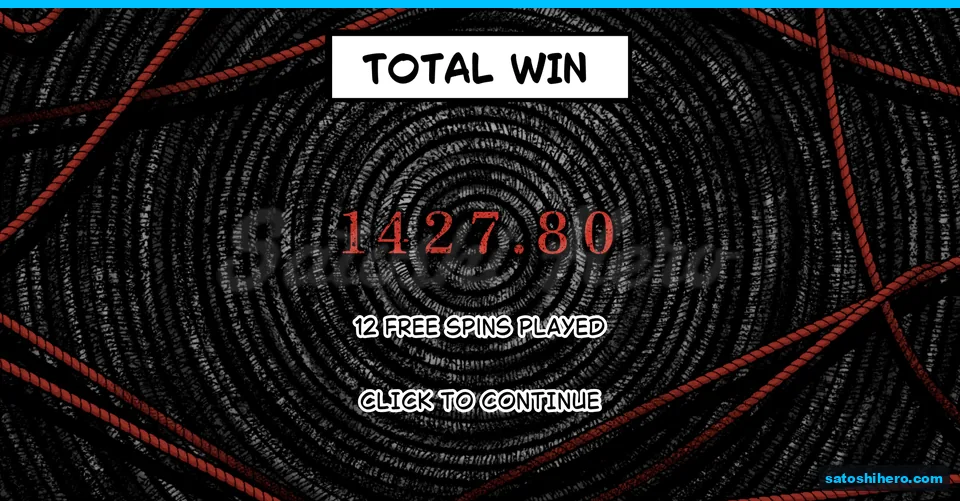 Total card shows $1,427.80 from 12 spins