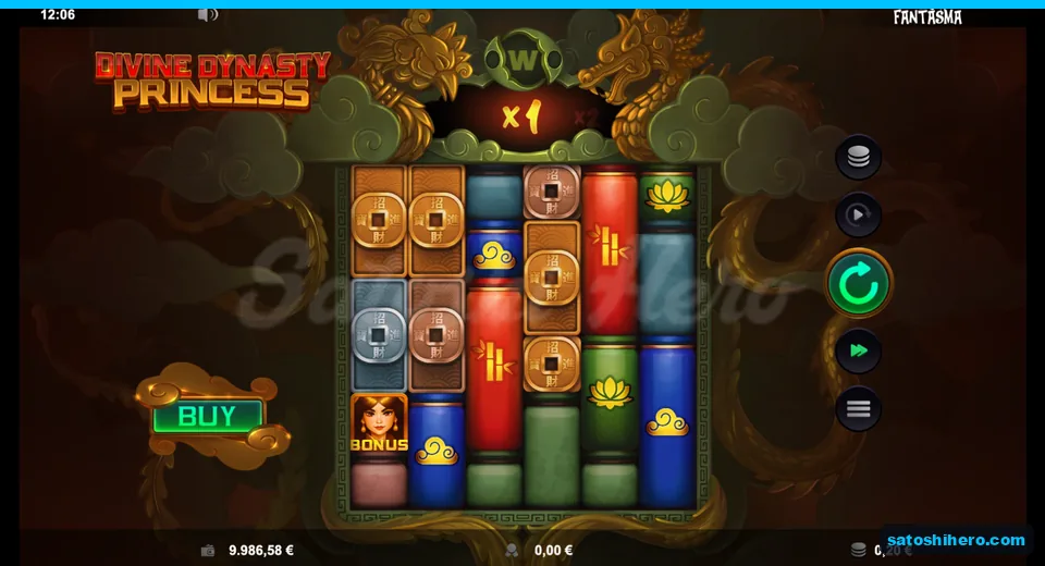 Zero win board at x1 multiplier