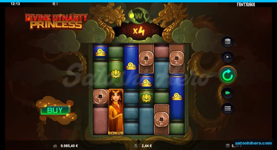 $2.44 win panel with x4 multiplier