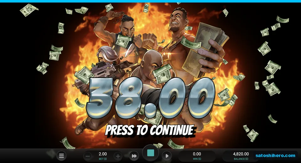Collect screen shows a 38.00 dollar result