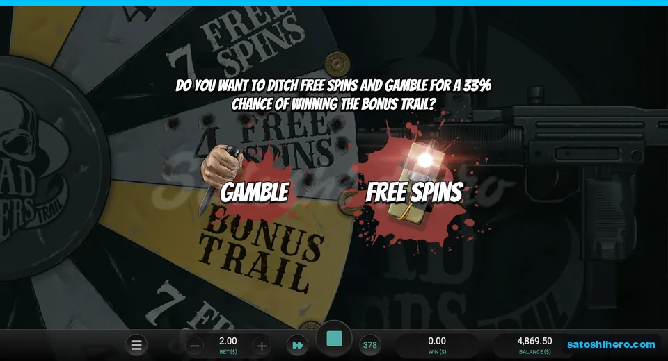 Gamble prompt offers 33 percent trail chance