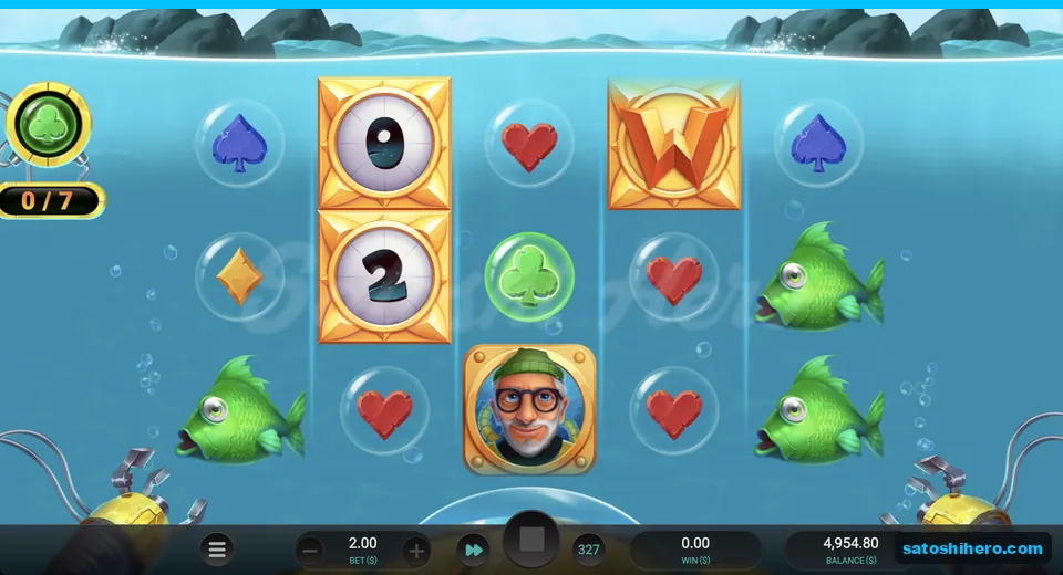 Locked Wilds and diver during respin