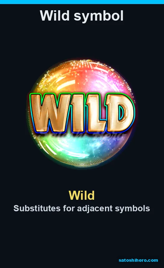 Rainbow Wild bubble beside fruit symbols