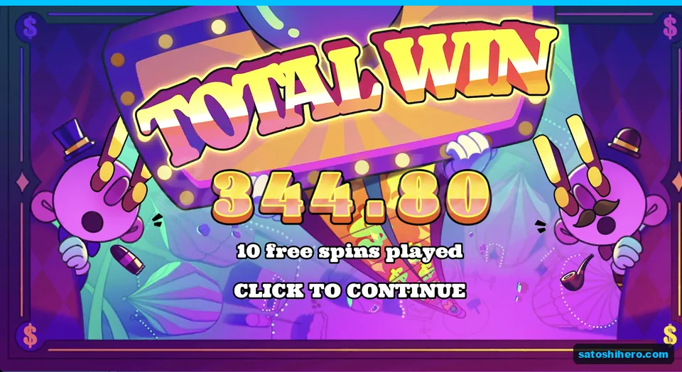 Total card shows $344.80 from free spins