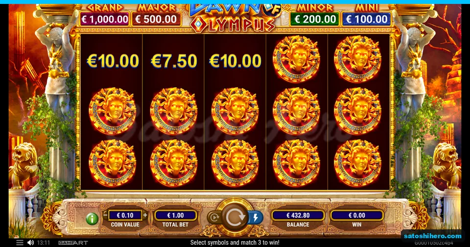Three revealed shield values shown across the top row