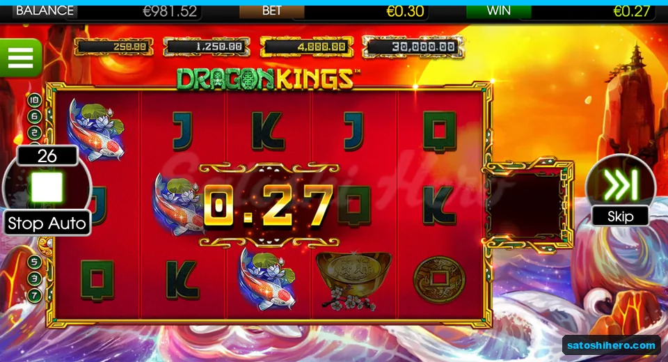 $0.27 koi line win during autoplay