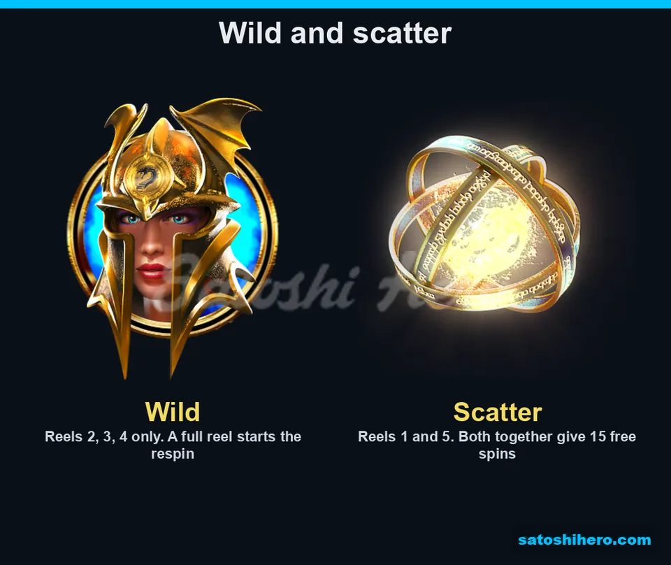 Warrior wild beside glowing ring scatter