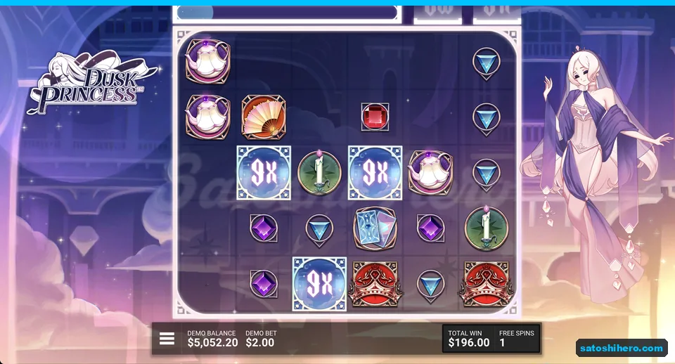 Three 9x Wilds with $196.00 won