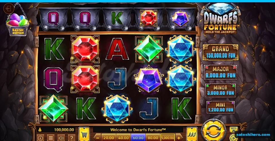 Board at rest with gems, royal letters and five carts