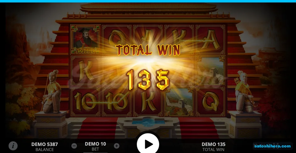 135 total win displayed beside a 5,387 balance