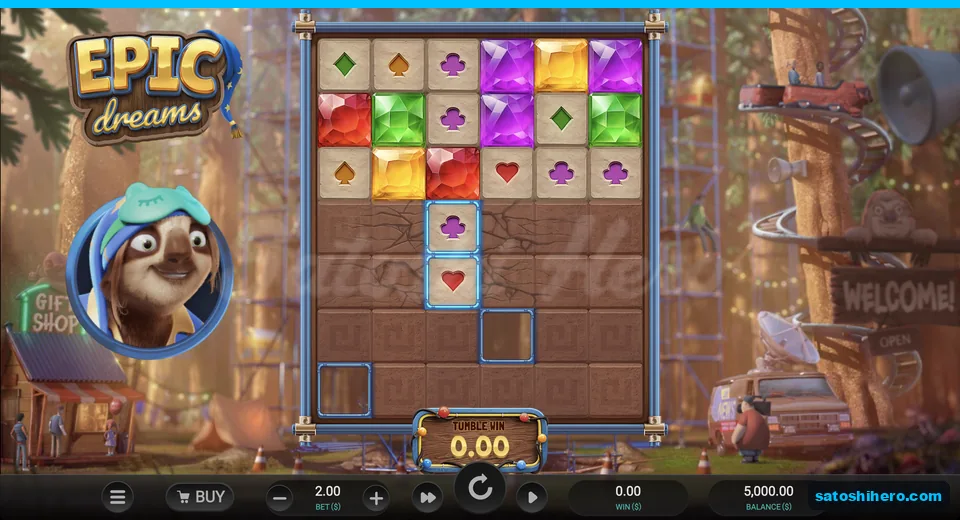 Wooden 6x7 board with stone blocks