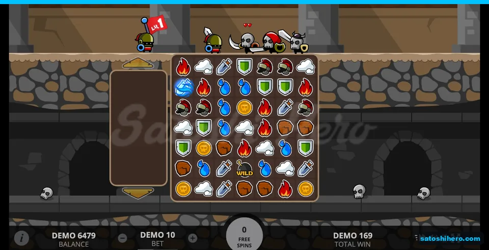 169.00 DEMO total shown with no free spins left