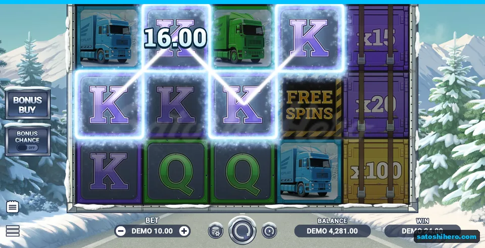 24.00 DEMO win shown with four Kings aligned