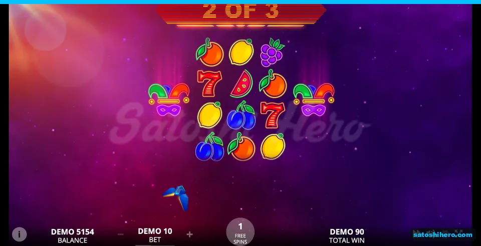 2 of 3 free spins with outer Jokers